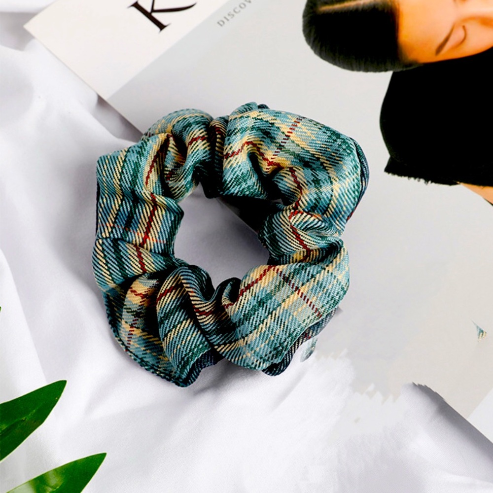 Plaid Scrunchie